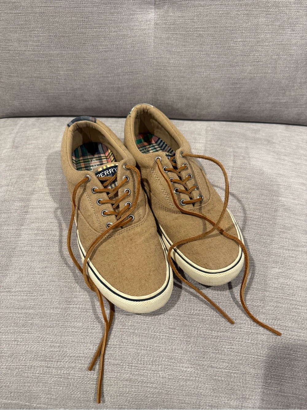 Sperry Men's Brown Canvas Shoes